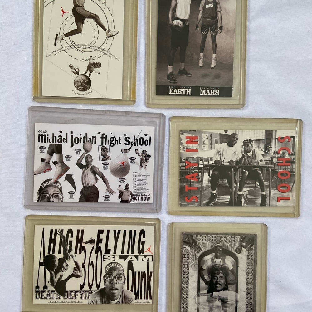 1991 NIKE Michael JORDAN Spike LEE 6 CARD SET - Picture 16 of 16